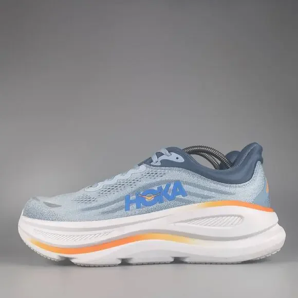 HOKA One Bondi 9 Men's 9.5 2E Drizzle Downpour Running Blue Shoe Running Sneaker - Picture 1 of 9